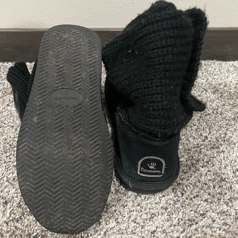 Bear Paw Knit Boots